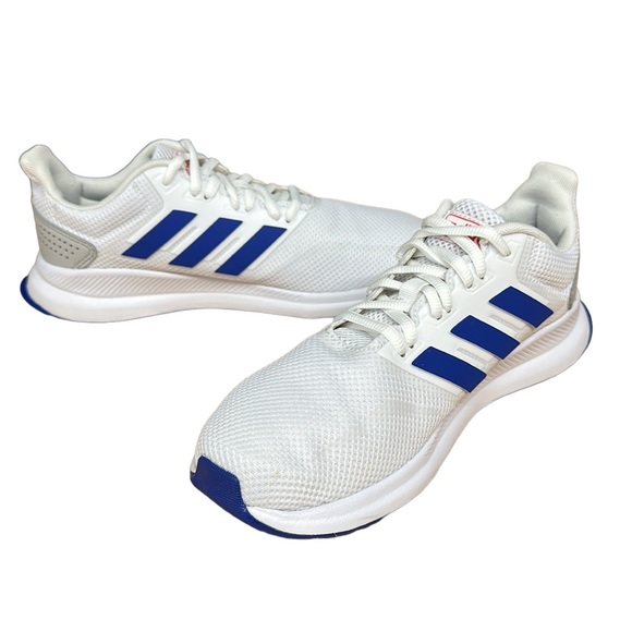 Adidas Runfalcon Men's Running Athletic Shoes White/Blue/Gray EF0148 Size 7 EUC - Picture 3 of 11